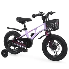 Детский велосипед Prof1 Air Pro 16д. MB 161059 rose pink светло-розовый с корзинкой